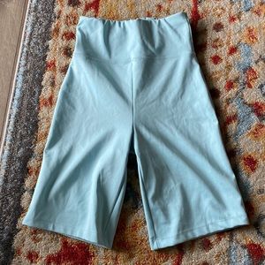 ASOS baby blue biker shorts